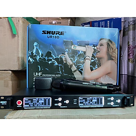 Mua Micro không dây cao cấp SH.URE UR 18D 04 ANTEN-04 sóng thu phát song xa rộng với tín hiệu chuẩn nhất bh 12t
