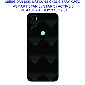 Miếng Dán Skin mặt lưng dành cho Vsmart Start 5 / Start 3 / Active 3 / live 4 / joy4 / joy3 / joy3+ chống trầy xước