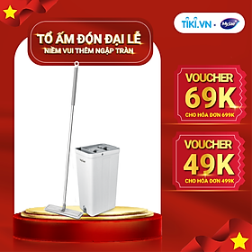 Mua Bộ cây lau nhà tự vắt thông minh 3 thanh vắt sợi microfiber