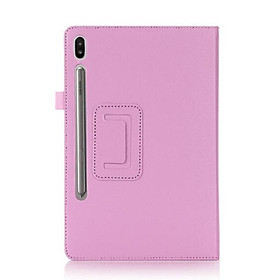 Bao Da Nắp Gập Màu Trơn Cho Samsung Galaxy Tab S7 Plus S7