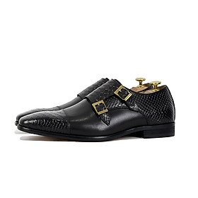 Giày Da Homme Le Marche - Double Buckle Monk Strap Shoes