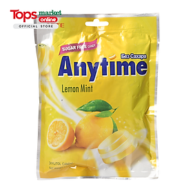 Kẹo Ngậm Lotte Anytime Không Đường Vị Chanh 74G