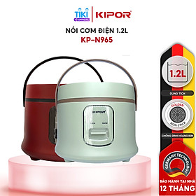Nồi cơm điện KIPOR KP-N965 1.2L - Lòng nồi dạng niêu, phủ lớp chống dính cao cấp - Tặng kèm vỉ hấp - Hàng chính hãng