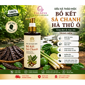 Dầu Xả thảo mộc Bồ Kết Sả Chanh Hà Thủ Ô giúp đen và mọc tóc trung niên