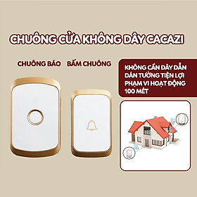 Mua Chuông cửa không dây Cacazi A20  chống nước  36 loại nhạc chuông  khoảng cách sử dụng trong 300M