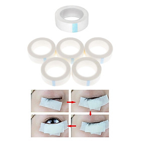 6 Rolls White Fabric Eyelash Tapes Lint Free For Eyelash Extensions Supply