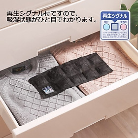 Bộ 2 miếng hút ẩm than hoạt tính để tủ gọn gàng - Hàng nội địa Nhật 