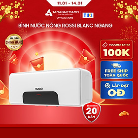 Mua Bình nóng lạnh gián tiếp Rossi Blanc Ngang (15/20/30 Lít) - Chính hãng  Bảo Hành 20 năm