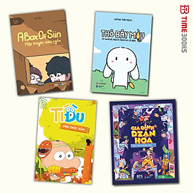 Combo thỏ bảy màu + a box of siin + gia đình dzăn hoá + tí đù