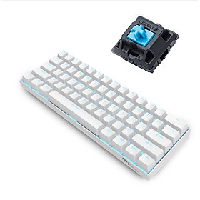Bàn phím cơ không dây RK61 CHERRY Blue Switch - Chính hãng Royal Kludge. 61 phím, nhỏ, gọn, nhẹ dễ dàng mang theo.