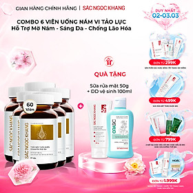 Combo 6 Viên Uống Sắc Ngọc Khang Vi Tảo Lục Hộp 60 viên