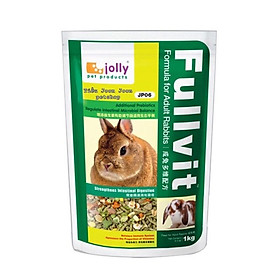 Cỏ nén Fullvit Jolly 1kg cho Thỏ trên 6 tháng