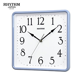 Đồng hồ treo tường Nhật Bản Rhythm CMG597NR04- Kt 25.2 x 25.2 x 4.3cm, 500g Vỏ nhựa. Dùng Pin.
