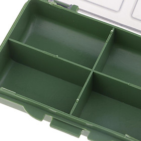 Fishing Tackle Box for Hooks Swivels Beads Spinners Baits 8 Compartments