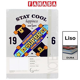 Sổ Ghi Chú Skateboard A5 - Giấy Trơn - 192 Trang 80gsm - Cervantes PB829-92 - Mẫu 1