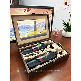 Mua Hộp quà rượu vang Ý Mondovino Semi - Hộp gỗ mặt kính