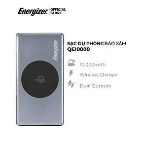 Mua Pin Energizer BÁO XÁM 10 000mAh - QE10000GY - Hàng chính hãng