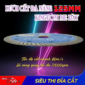 Mua Lưỡi Cắt Đa Năng 125mm KingTom - Chuyên Đá Cứng  Gạch Bóng Kiếng