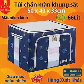 Tủ Vải Đựng Đồ Khung Thép Chịu Lực, Túi Đựng Chăn Màn Quần Áo miDoctor Tiện Lợi - Giao Màu Ngẫu Nhiên