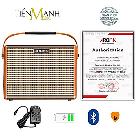 Mua  Bluetooth  Pin sạc  Amply Aroma AG-26A - Loa Ampli Guitar AG26A Amplifier AG26 Hàng Chính Hãng - Kèm Móng Gẩy DreamMaker