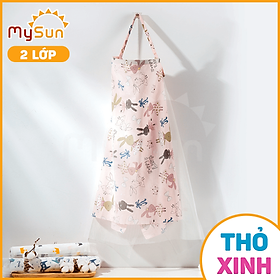 Khăn choàng che cho bé con bú ti khi ra ngoài đường che nắng MySun