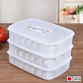 Bộ 3 hộp đựng thực phẩm bằng nhựa PP cao cấp loại 2.6L - Hàng nội địa Nhật
