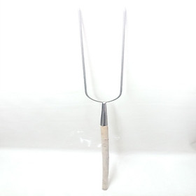 Mua CHỈA QUAY HEO CÁN GỖ 2 CHIA TẶNG KÈM 1 CỌ SILICON QUÉT DẦU