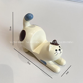 Mua Giá đỡ điện thoại  đồ decor để bàn hình con mèo dễ thương phong cách Hàn Quốc NA0065