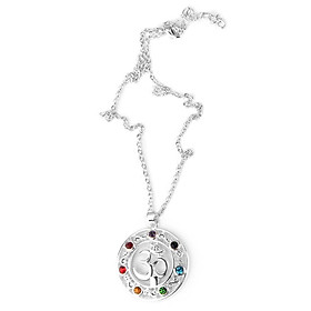 Fashion Round Crystal Gymnastics Sanskrit Design Necklace Chain