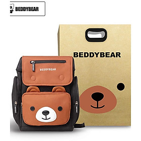 Balo BeddyBear Beddy bear họa tiết thỏ Pipi Nâu dành cho bé trai gái tiểu