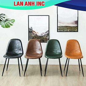 Mua Ghế ăn bọc da chân sắt cao cấp nhập khẩu đẹp sang trọng hiện đại LA-GY02