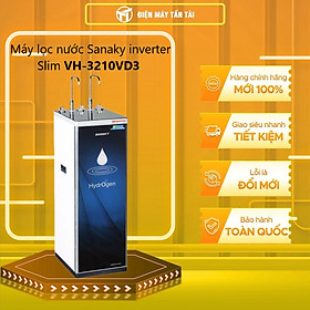 Máy lọc nước Sanaky inverter Slim VH-3210VD3 - 2 vòi – 3 chế độ nước Nóng – Lạnh – Nguội tiện lợi Kiểu dáng Slim nhỏ gọn - Hàng chính hãng