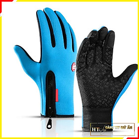 Găng tay đi xe giữ ấm mùa đông - HT SYS - Freesize - Thích hợp cho cả nam và nữ - Chống thấm nước và giữ nhiệt hiệu quả