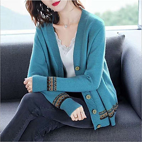 Hình ảnh Áo Cardigan Nữ Họa Tiết Xinh Thời Trang Korea Haint Boutique Ak36