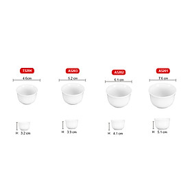 Mua Chén không quai bằng sứ trắng cao cấp Long Phương đủ size