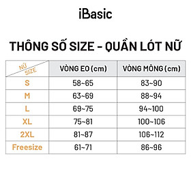 Quần lót nữ thun lạnh iBasic V199-3