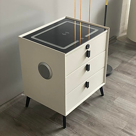 Mua Tủ đầu giường thông minh  Tab đầu giường thông minh có Đèn ngủ Led  Sạc không dây  Loa Bluetooth  Khóa vân tay  Cổng USB  hàng nhập khẩu
