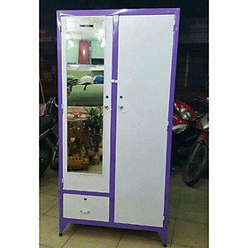 Tủ sắt quần áo dày sơn tĩnh điện 1m6x90cm