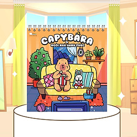 Sách Tô Màu - Capybara Và Ngôi Nhà Hạnh Phúc