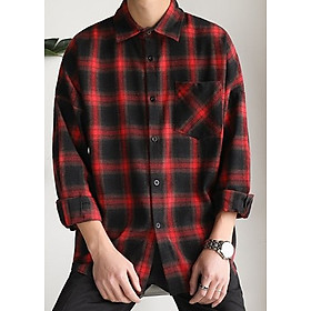 Áo sơ mi nữ Flanel Caro Victory màu đỏ ASM3016B