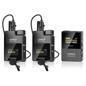 Cặp Micro Cài Áo Không Dây Comica BoomX-D - Sóng 2.4G, Siêu Nhỏ Gọn, Khoảng Cách 50m, Thiết Kế Cho Camera Và Smart Phone - Hàng Chính Hãng
