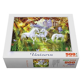 Bộ tranh xếp hình cao cấp 500 mảnh ghép – Unicorn