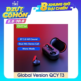 Tai Nghe Bluetooth 5.0 Xiaomi Qcy T3 - Đen