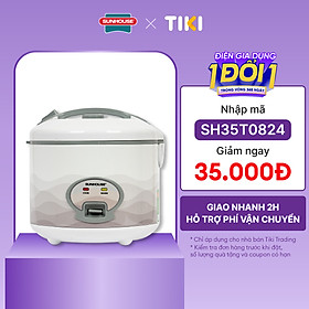 Nồi Cơm Điện Đa Năng Sunhouse SHD8602 (1.8L) – Trắng- Hàng chính hãng
