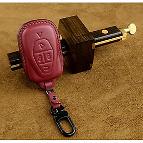 Bao da ép phom Handmade chìa khóa xe ô tô Vinfast VF6 VF7 VF8 da bò thât tặng móc khóa - hàng chính hãng