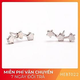 Bông hoa tai nữ bạc s925 cao cấp HEBT022 BH trọn đời