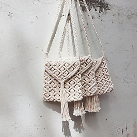 Túi đeo chéo thời trang macrame - hàng thủ công - ảnh thật - làm theo yêu cầu