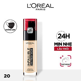 Kem nền 24h mịn nhẹ lâu trôi L'oreal Paris Infallible 24h Fresh Wear Liquid Foundation 30ml