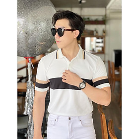 ÁO THUN NAM CỔ TRỤ THỜI TRANG LUXURY ĐẲNG CẤP THỜI THƯỢNG CHO CÁC ANH EM - TÔN DÁNG CÔNG SỞ