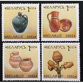Bộ Tem Sưu Tầm Belarus 1992 Chủ Đề Gốm Nghệ Thuật - 4 Con Stamps